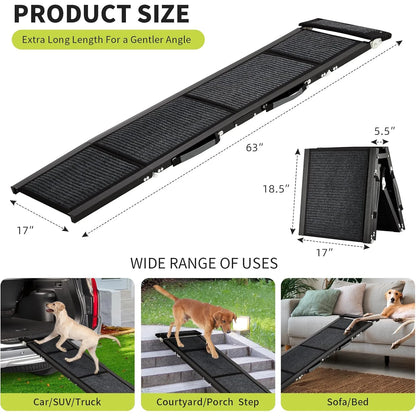 Folding Pet Ramp With Non-Slip Surface