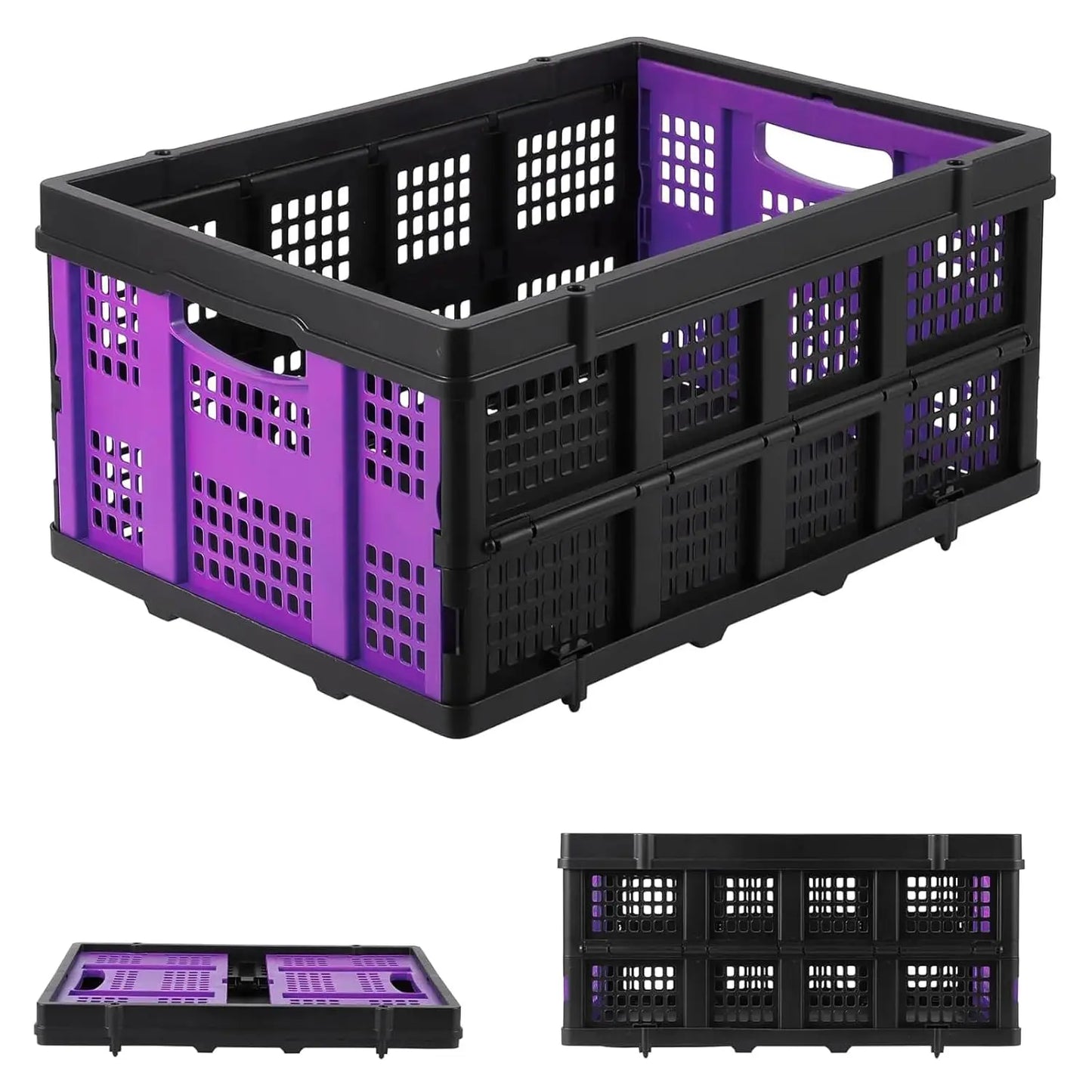 Heavy-Duty Collapsible Plastic Crate