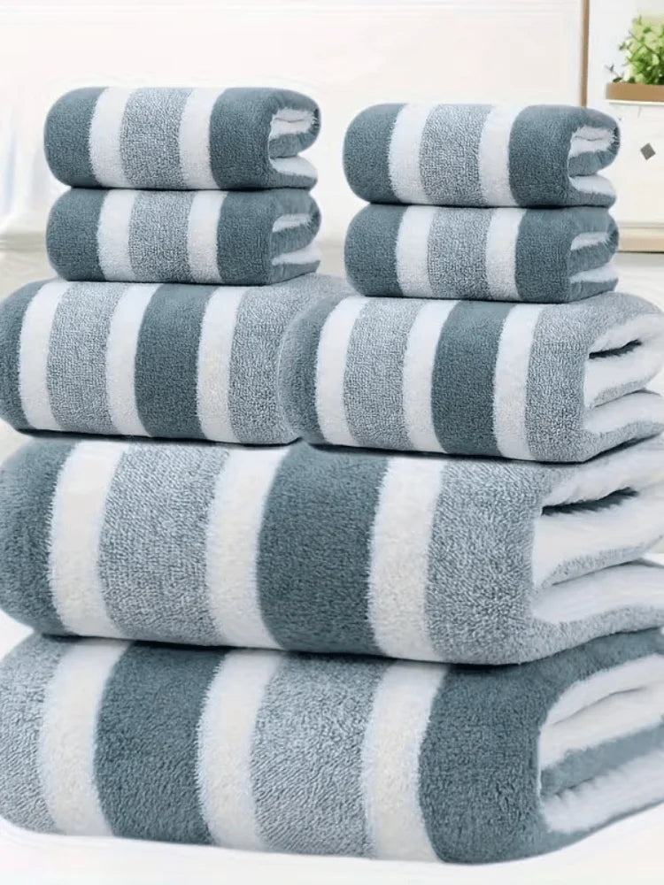 Fleece Towel Set Super Soft Quick Dry