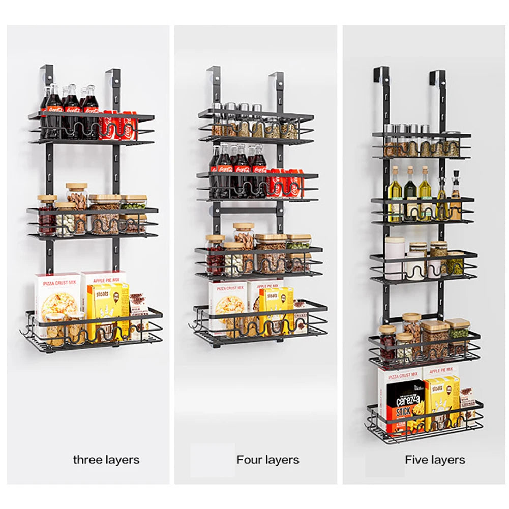 Over the Door Pantry Organizer Multi-Layer Storage