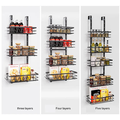 Over the Door Pantry Organizer Multi-Layer Storage