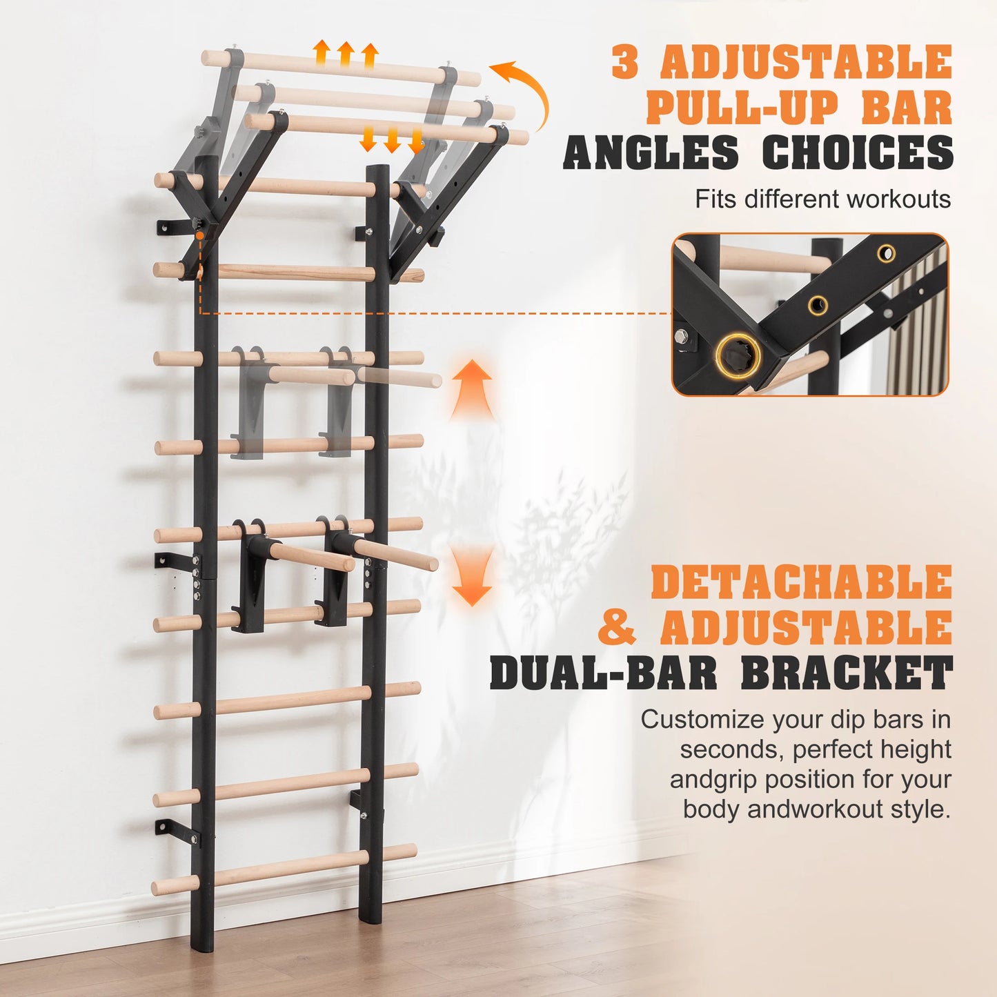 Home Gym Stall Bars Swedish Ladder