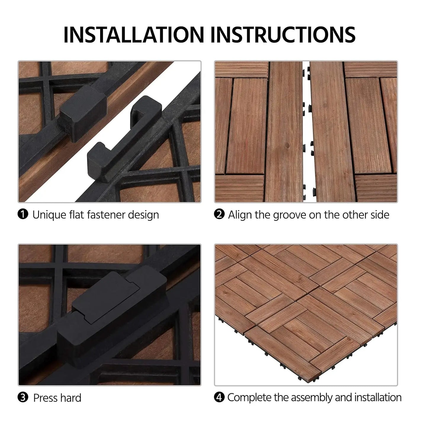 Interlocking Tiles Wood Composite