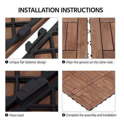 Interlocking Tiles Wood Composite