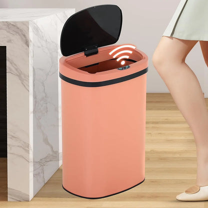 Kitchen Trash Can, Stainless Steel, Touch free Motion Sensor