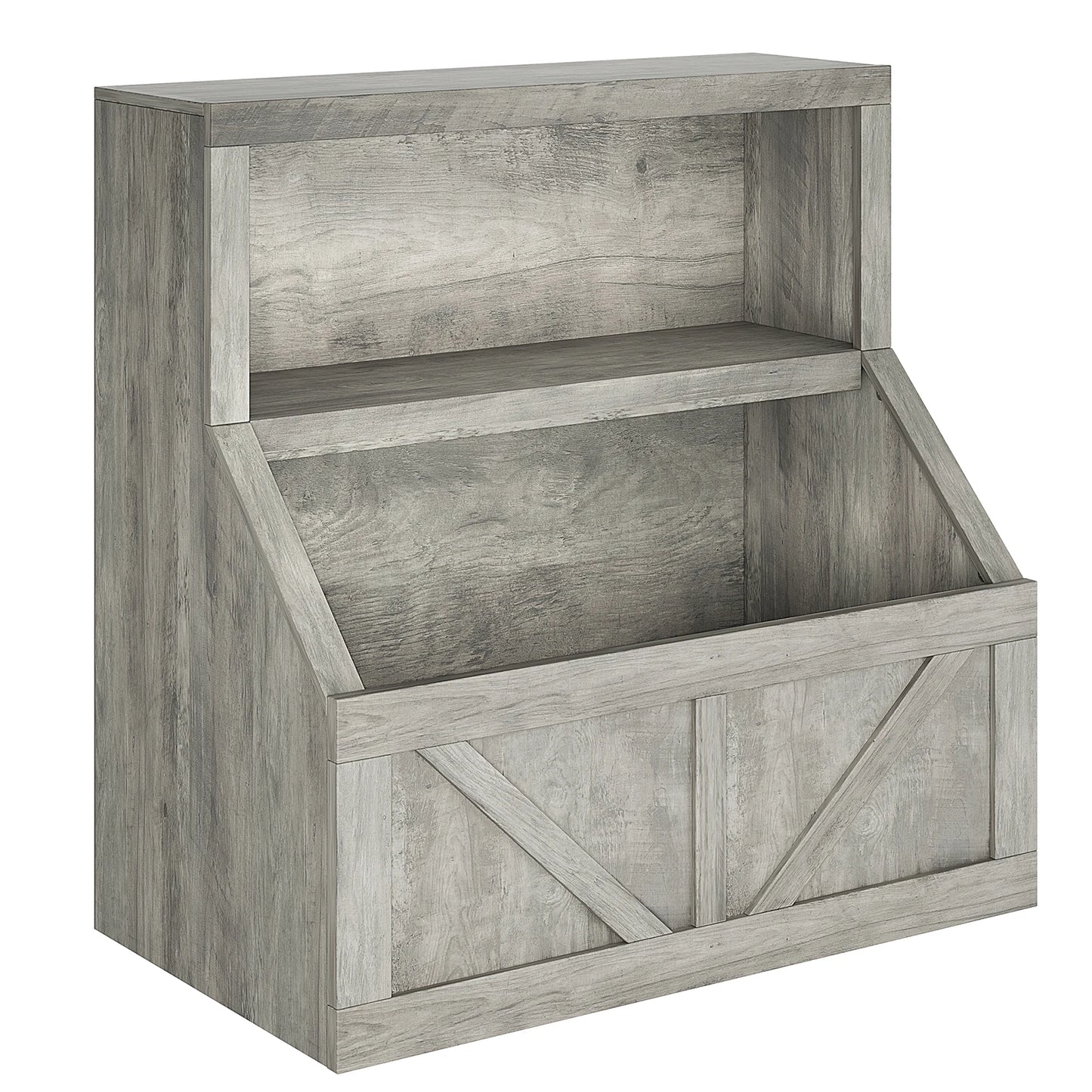 Kids Bookshelf Wooden Toy Storage Organizer
