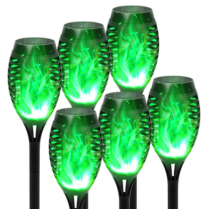 Solar Flame Torch Light LED Flickering Outdoor Night Lamp