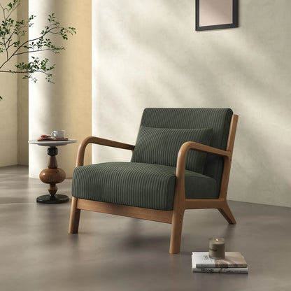 Accent Chair, with Solid Wood Frame