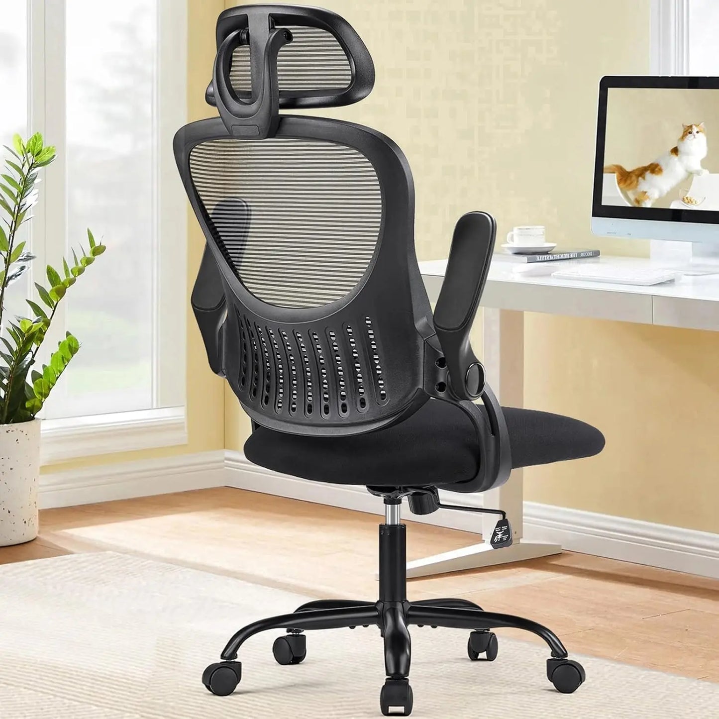Office Chair, Ergonomic High-Back Mesh Rolling