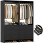 Wood Closet System Walk-in Closet Organizer Wardrobe Storage