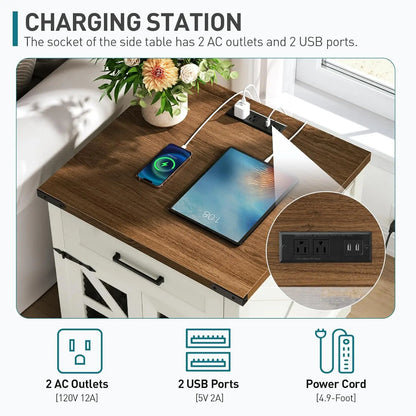 End Table Charging Station