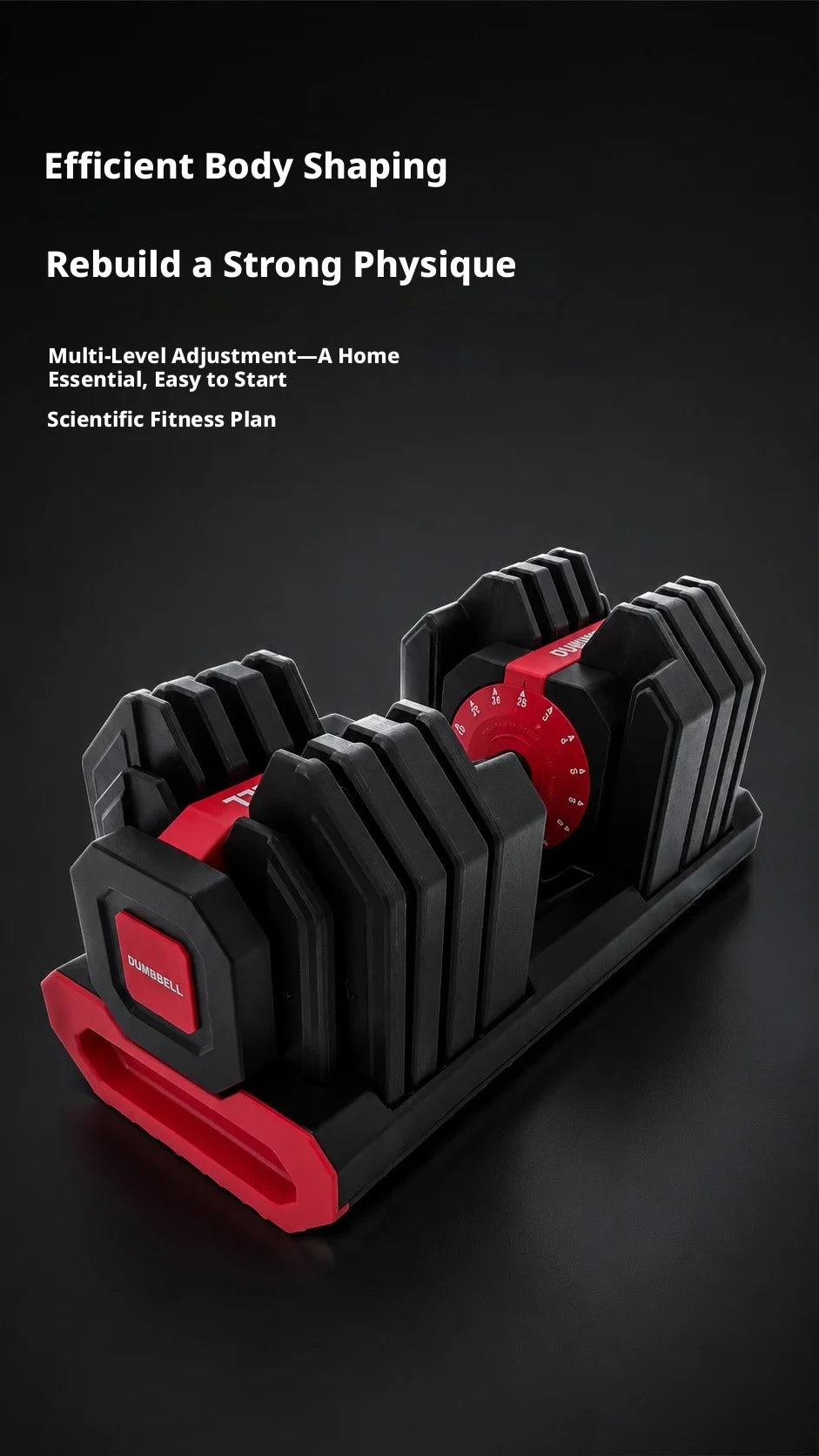 Auto-Locking Adjustable Dumbbell