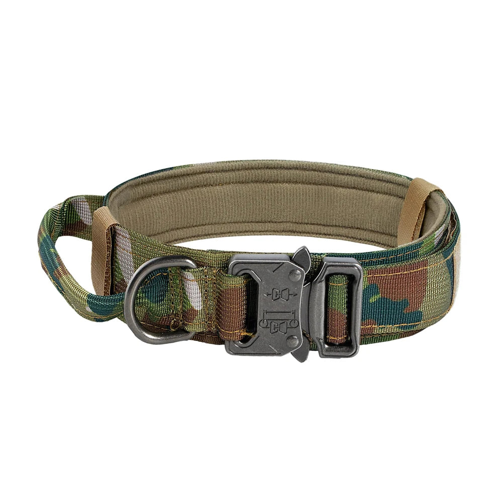 Tactical Dog Collar And Leash Set With Control Handle