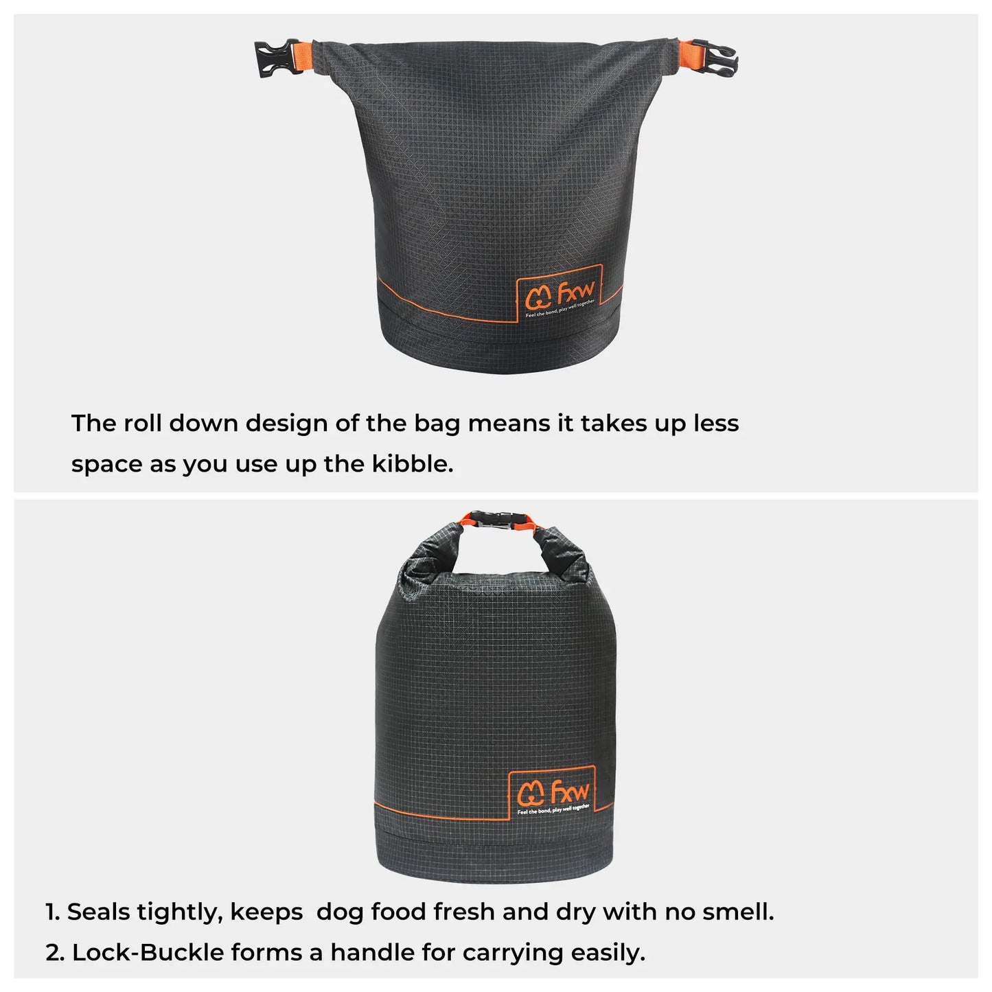 Pet Food Travel Bag, Perfect for RV Road Trips, Camping, Longterm Dog Boarding
