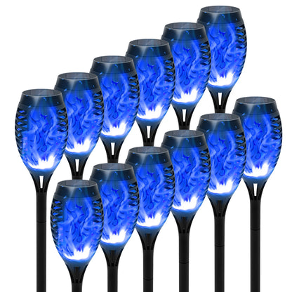 Solar Flame Torch Light LED Flickering Outdoor Night Lamp