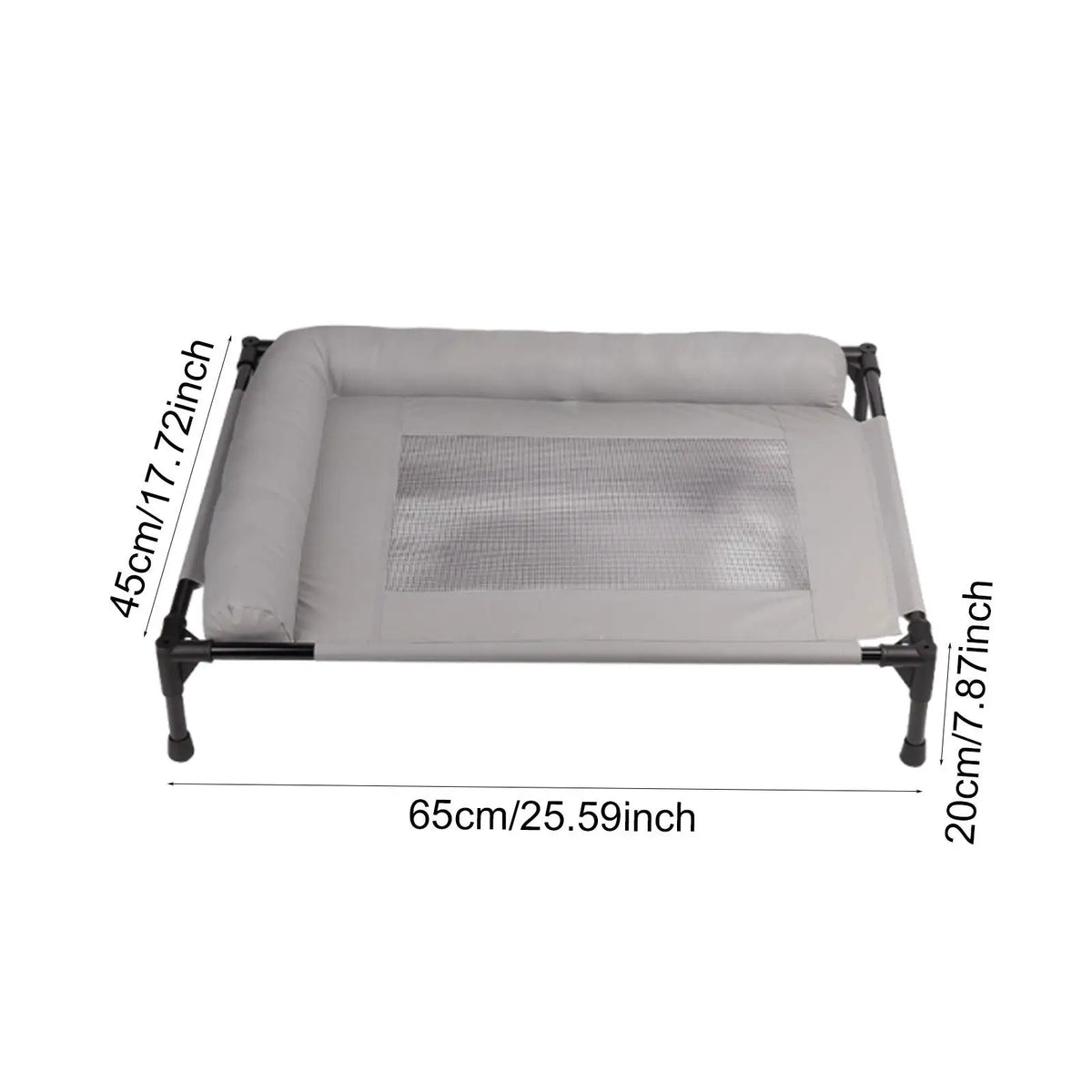 Elevated Pet Bed Multifunctional Outdoor Spacious Heavy Duty Easy Clean Comfortable Indoor Pet Supplies Accessory Metal Frame