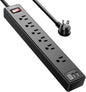 6Ft Power Strip Surge Protector