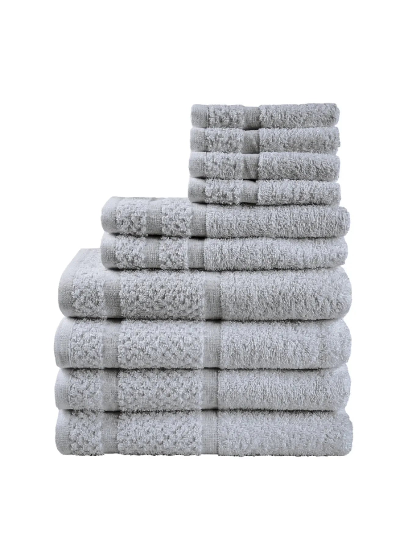 Towel Set with Upgraded Softness & Durability, Grey