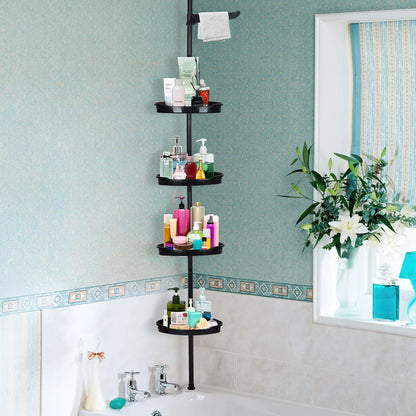 Corner Shower Caddy with Adjustable Shelves