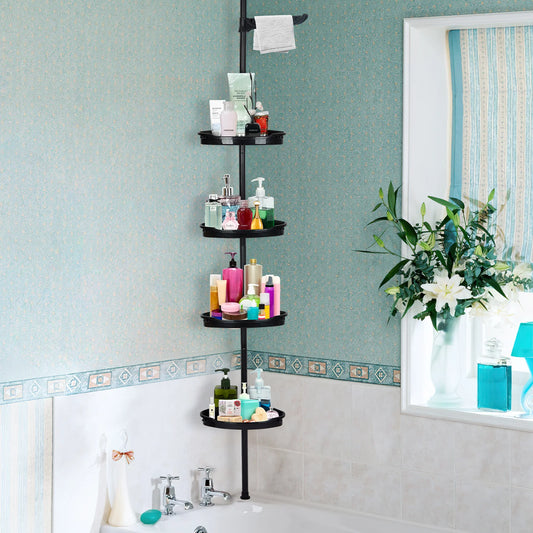 Corner Shower Caddy with Adjustable Shelves