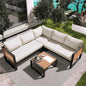 Outdoor Sofa Set with Coffee Table,