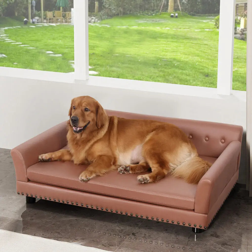 Pet Sofa Bed: Waterproof with Removable Cushion