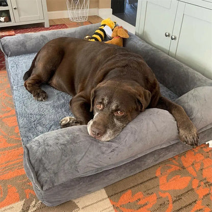 Dog Bed with Removable Washable Cover Soft Sponge Foam