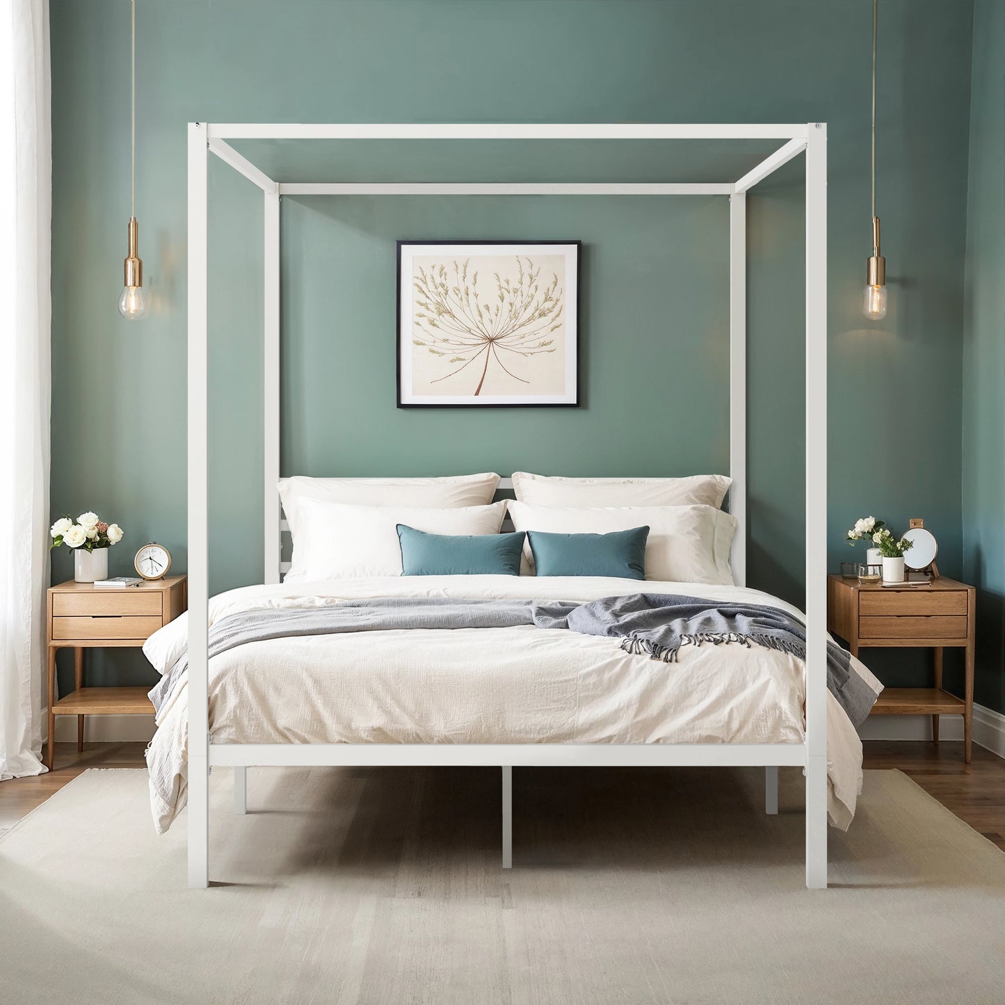 Canopy Bed Frame, 4-Poster