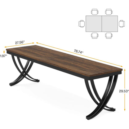 Rectangular Dining Table for 6-8