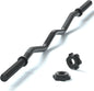 47-inch EZ Curl Bar for Weight Lifting- 220lb Capacity with Star Nuts