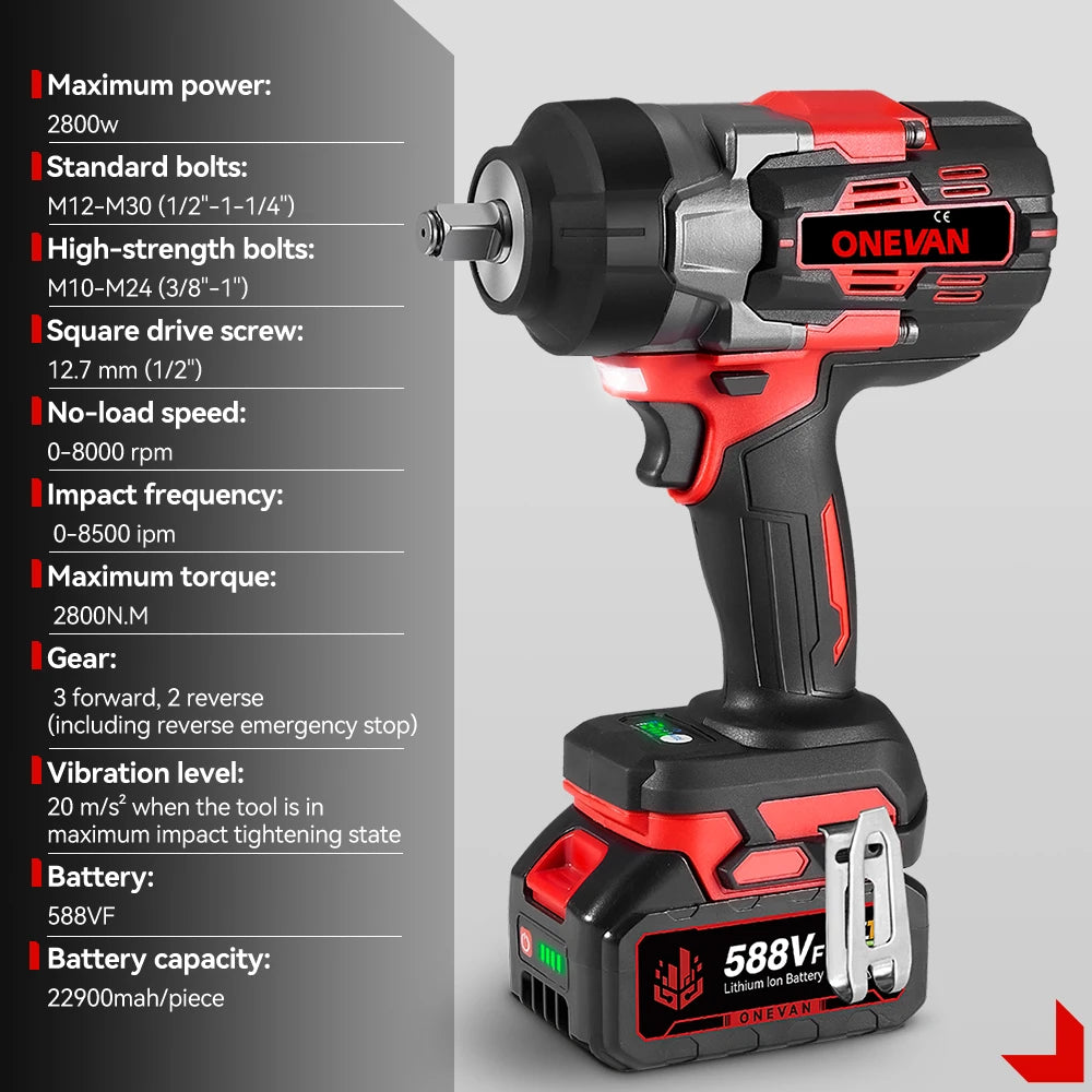 Electric Impact Wrench Cordless For Makita Battery Pin