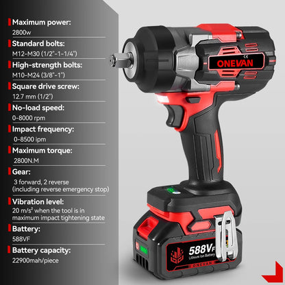 Electric Impact Wrench Cordless For Makita Battery Pin