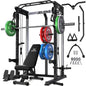 Power Rack with Dual Pulley System