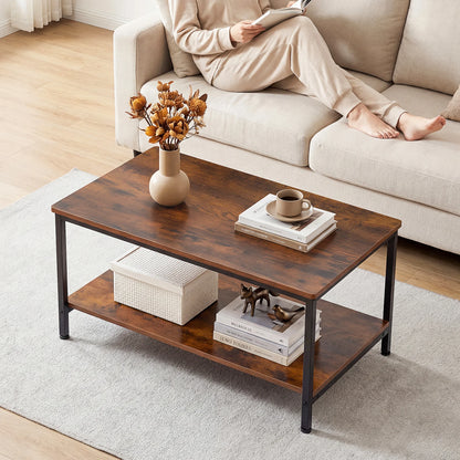 Wood Coffee Table with Storage