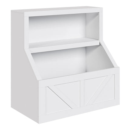 Kids Bookshelf Wooden Toy Storage Organizer