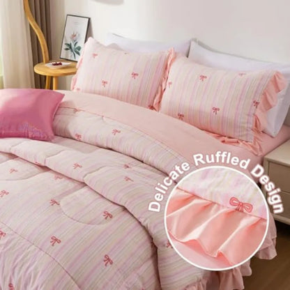 Bedding Set, Ruffle 6 Pcs