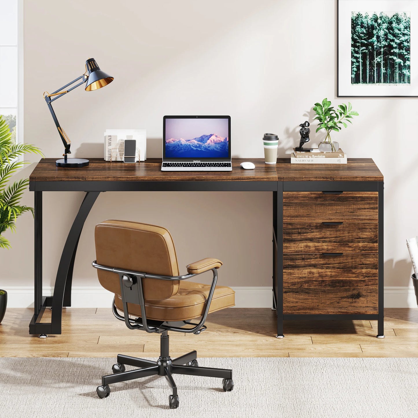 Desk with 3 Drawers