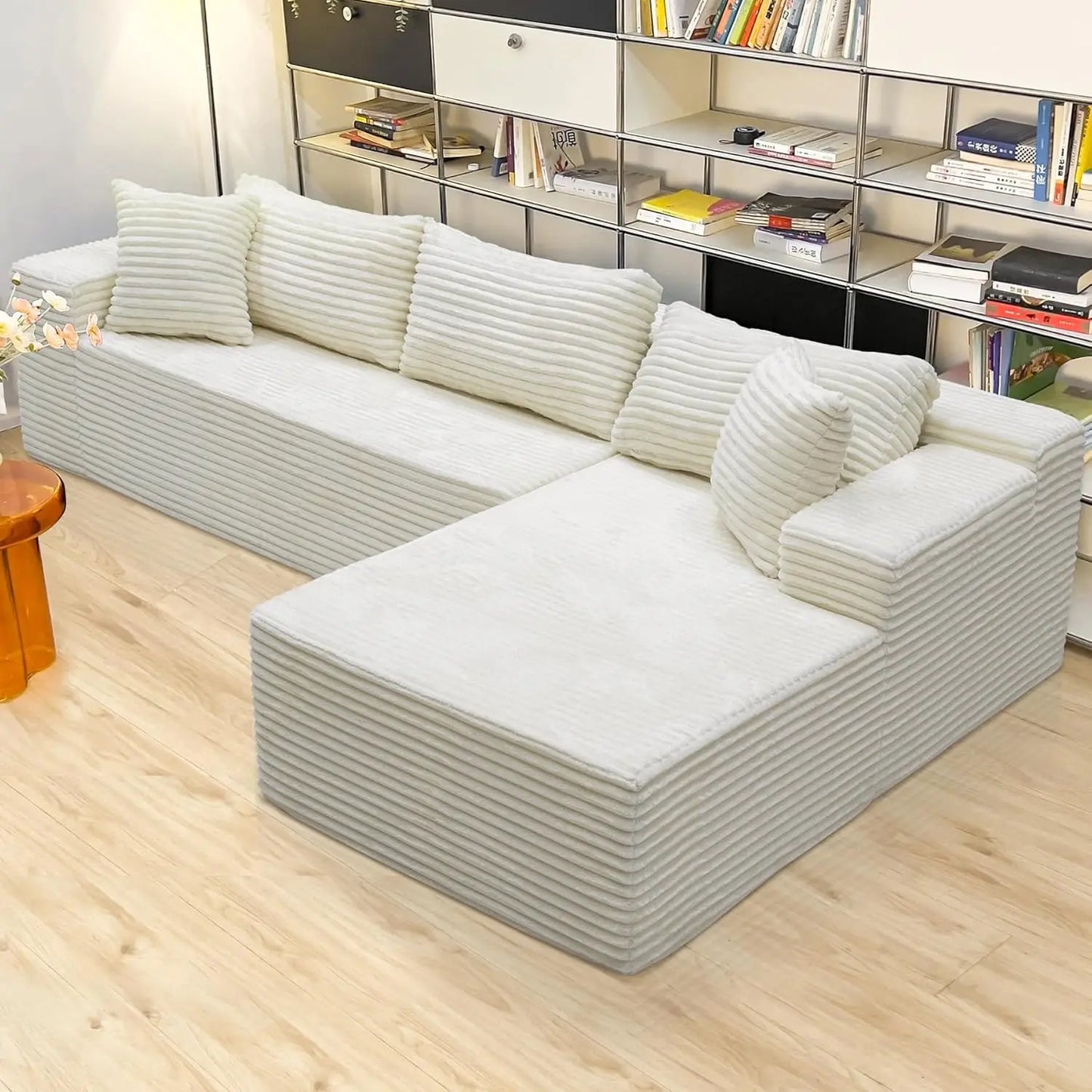 Sectional Couch with L-Shape Chaise