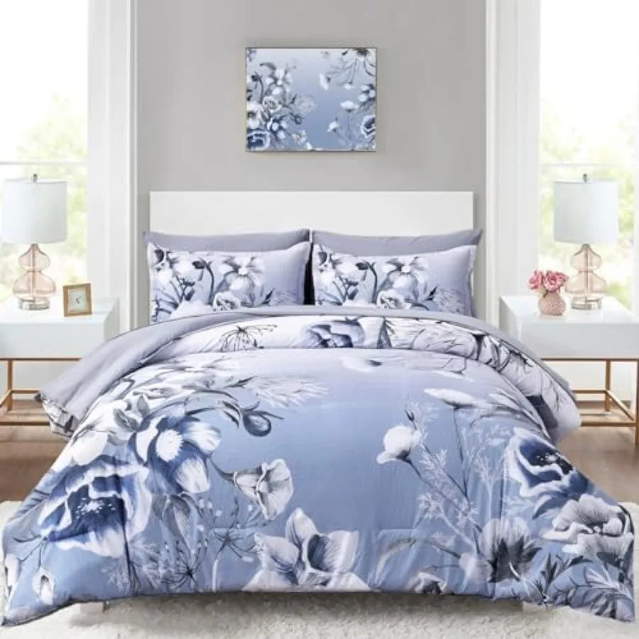 Floral Comforter Set 7 Pcs