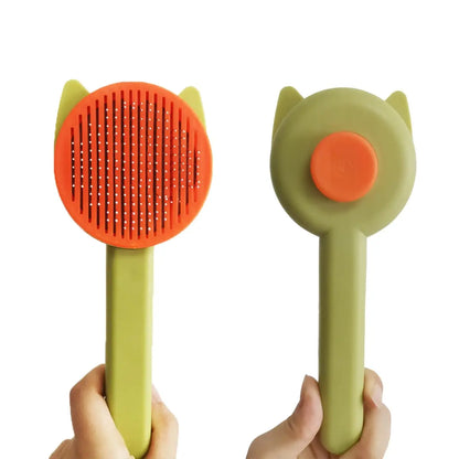Pet Grooming Kit: Self-Cleaning Brush, Massage Glove, Nail Clipper & Flea Comb