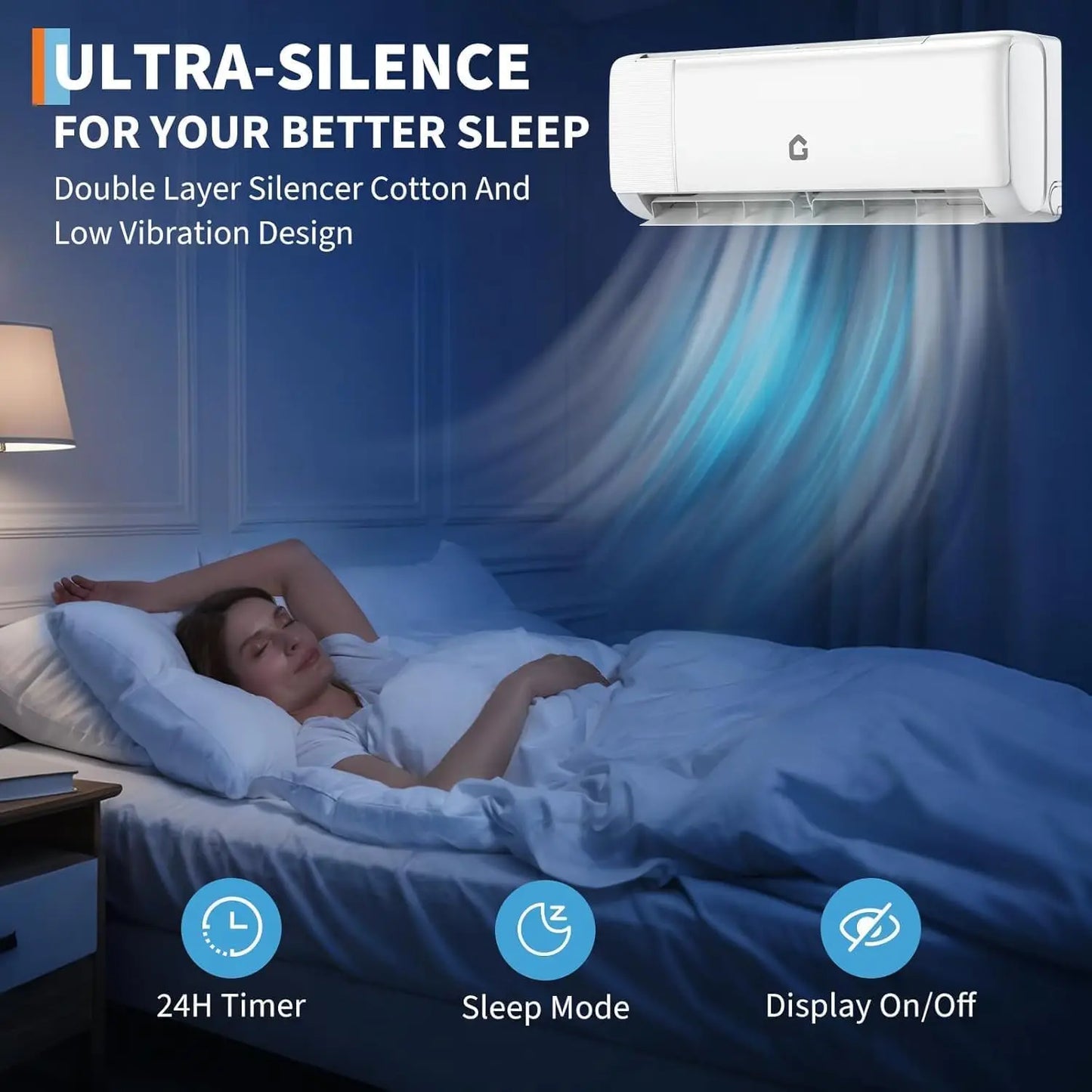 18000 BTU Mini Split Air Conditioner with Cooling / Heating
