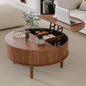 Round Lift Top Coffee Table with Storage