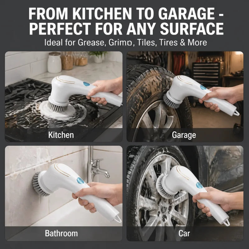 Rechargeable Cordless Power Cleaning Brush