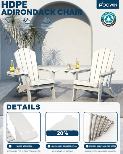 Folding Adirondack Chair Weather Resistant