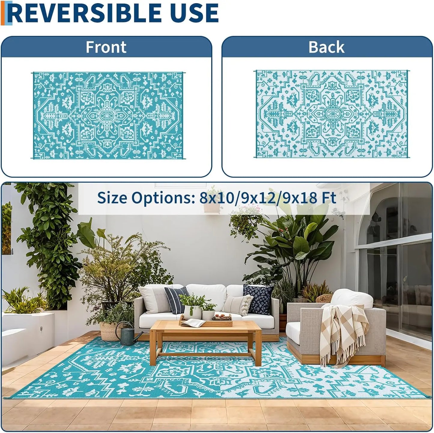 Waterproof Outdoor Area Rug Stain