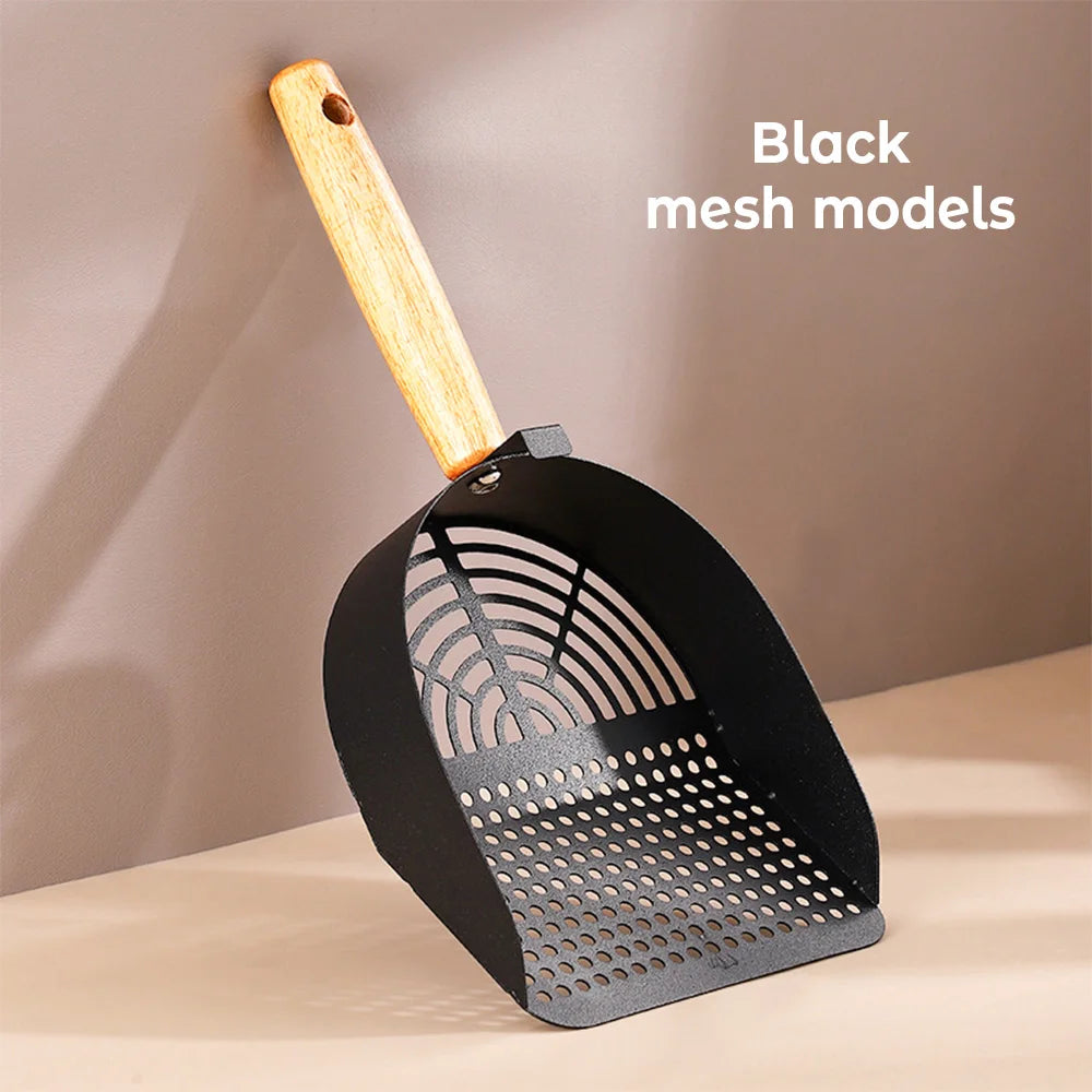Steel Cat Litter Scoop Long Handle