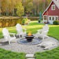 Folding Adirondack Chair, Set of 4, Cup Holder