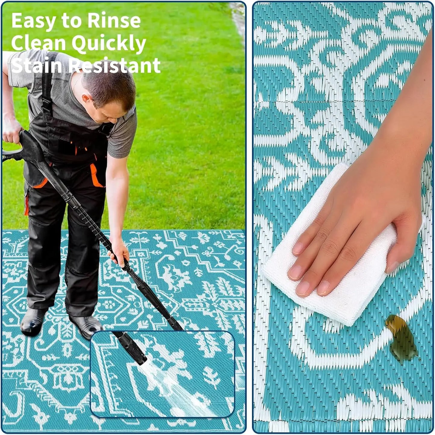 Waterproof Outdoor Area Rug Stain