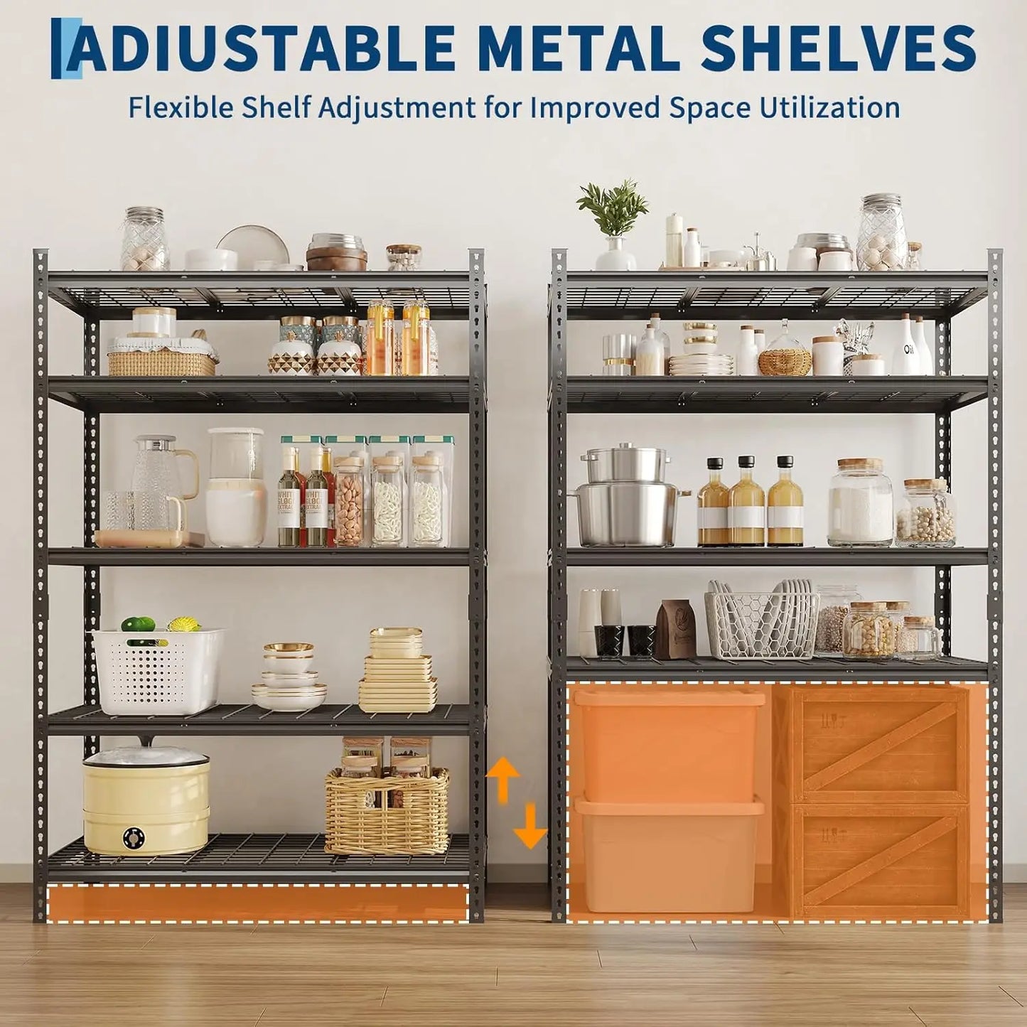 Metal Shelving, Heavy Duty