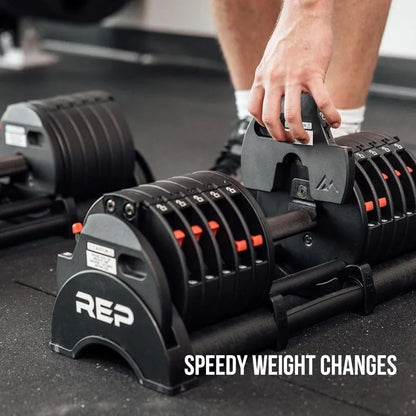 Adjustable Dumbbells, Multiple weight ranges 5-30, 5-40,5-50 and 5-60 lbs